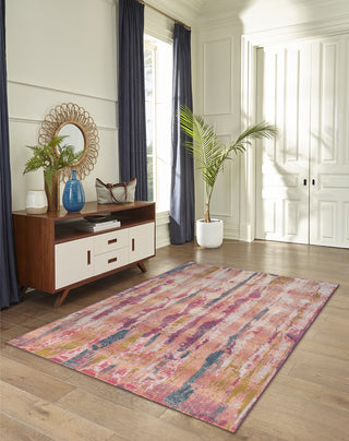 Trans Ocean Marina 8048/37 Reflection Pink Area Rug by Liora Manne