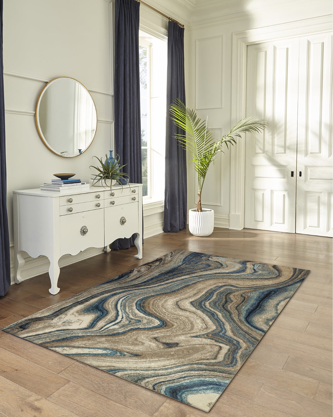 Trans Ocean Ashford 8133/03 Agate Blue Area Rug by Liora Manne – Incredible  Rugs and Decor