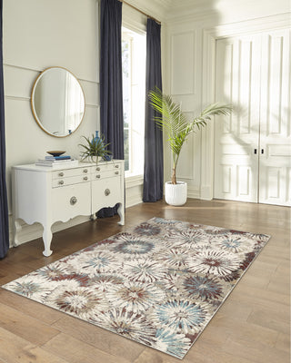 Trans Ocean Ashford 8135/44 Fall Flowers Multi Area Rug by Liora Manne