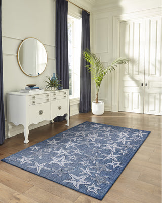 Trans Ocean Carmel 8415/33 Starfish Navy Area Rug by Liora Manne