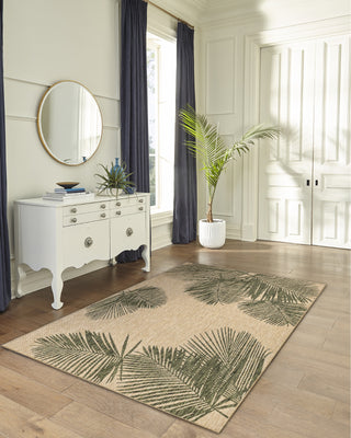 Trans Ocean Carmel 8439/06 Palm Green Area Rug by Liora Manne