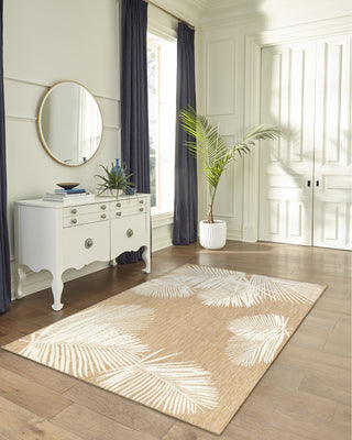 Trans Ocean Carmel 8439/12 Palm Beige Area Rug by Liora Manne