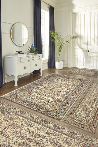 Trans Ocean Caspian 1060/12 Sarouk Ivory Area Rug by Liora Manne Room Scene Image Feature