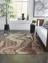 Trans Ocean Ashford 8133/24 Agate Red Area Rug by Liora Manne Room Scene Image Feature