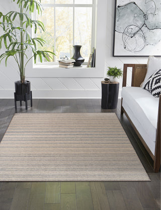 Trans Ocean Dakota 6147/22 Stripe Khaki Area Rug by Liora Manne