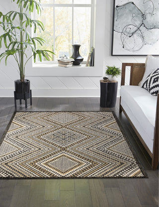 Trans Ocean Portofino 7080/12 Kilim Natural Area Rug by Liora Manne