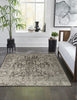 Trans Ocean Soho 7105/48 Heriz Black Area Rug by Liora Manne Room Scene Image Feature
