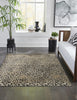 Trans Ocean Soho 7109/48 Leopard Black Area Rug by Liora Manne Room Scene Image Feature
