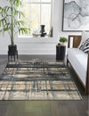 Trans Ocean Soho 7111/33 Contempo Navy Area Rug by Liora Manne Room Scene Image Feature
