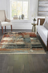 Trans Ocean Ashford 8134/44 Abstract Multi Area Rug by Liora Manne Room Scene Image Feature