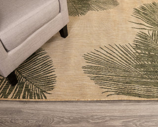 Trans Ocean Carmel 8439/06 Palm Green Area Rug by Liora Manne