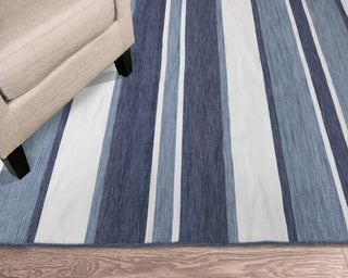 Trans Ocean Sorrento 6317/33 Boat Stripe Navy Area Rug by Liora Manne