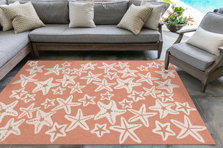 Trans Ocean Frontporch Starfish Orange by Liora Manne