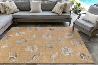 Trans Ocean Carmel 8414/12 Shells Natural Area Rug by Liora Manne