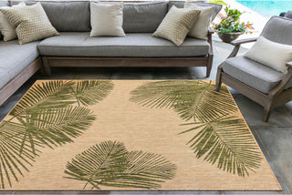 Trans Ocean Carmel 8439/06 Palm Green Area Rug by Liora Manne