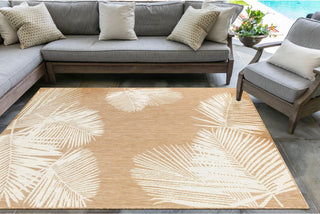 Trans Ocean Carmel 8439/12 Palm Beige Area Rug by Liora Manne