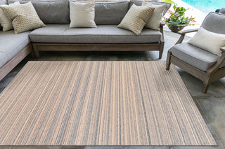 Trans Ocean Dakota 6147/22 Stripe Khaki Area Rug by Liora Manne