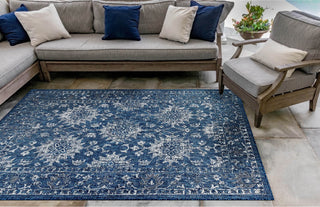 Trans Ocean Carmel 8418/33 Vintage Floral Navy Area Rug by Liora Manne