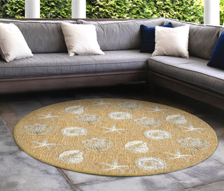 Trans Ocean Carmel 8414/12 Shells Natural Area Rug by Liora Manne