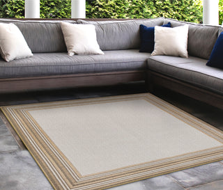 Trans Ocean Carmel 8425/12 Multi Border Natural Area Rug by Liora Manne