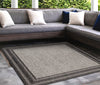 Trans Ocean Carmel 8425/48 Multi Border Black Area Rug by Liora Manne