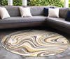Trans Ocean Portofino 7081/12 Tides Natural Area Rug by Liora Manne