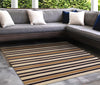 Trans Ocean Sorrento 6310/22 Cabana Stripe Khaki Area Rug by Liora Manne