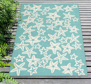 Trans Ocean Frontporch Starfish Blue by Liora Manne