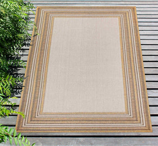 Trans Ocean Carmel 8425/12 Multi Border Natural Area Rug by Liora Manne