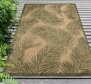 Trans Ocean Carmel 8474/06 Fronds Green Area Rug by Liora Manne