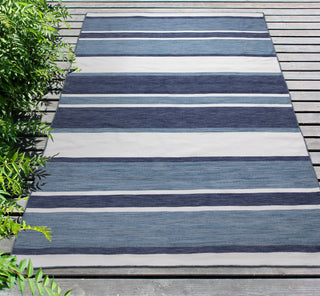 Trans Ocean Sorrento 6317/33 Boat Stripe Navy Area Rug by Liora Manne