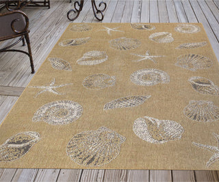 Trans Ocean Carmel 8414/12 Shells Natural Area Rug by Liora Manne