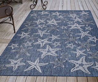 Trans Ocean Carmel 8415/33 Starfish Navy Area Rug by Liora Manne