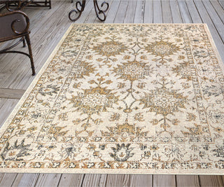 Trans Ocean Carmel 8418/12 Vintage Floral Natural Area Rug by Liora Manne