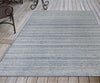 Trans Ocean Dakota 6147/03 Stripe Blue Area Rug by Liora Manne