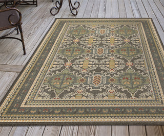 Trans Ocean Patio 6060/47 Journey Grey Area Rug by Liora Manne Room Scene Image Feature