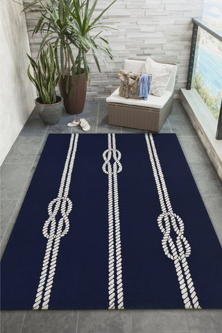 Trans Ocean Frontporch Ropes Blue by Liora Manne