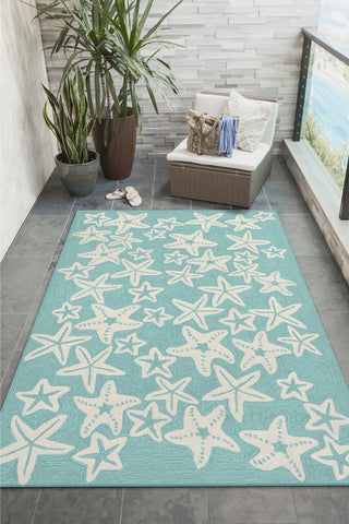 Trans Ocean Frontporch Starfish Blue by Liora Manne