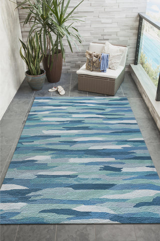 Trans Ocean Capri 1725/94 Cloud Blue Area Rug by Liora Manne