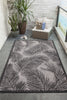 Trans Ocean Carmel 8474/48 Fronds Black Area Rug by Liora Manne Room Scene Image Feature