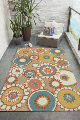 Trans Ocean Frontporch 2284/12 Florentine Beige by Liora Manne