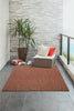 Trans Ocean Carmel 8422/24 Texture Stripe Red Area Rug by Liora Manne Room Scene Image Feature