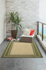 Trans Ocean Carmel 8425/06 Multi Border Green Area Rug by Liora Manne Room Scene Image Feature