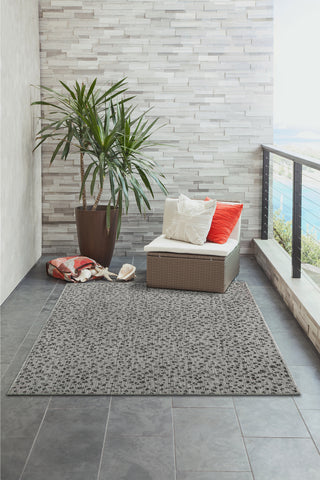 Trans Ocean Carmel 8432/48 Leopard Grey Area Rug by Liora Manne Room Scene Image Feature