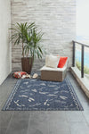 Trans Ocean Carmel 8440/33 Dragonfly Navy Area Rug by Liora Manne Room Scene Image Feature
