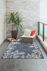 Trans Ocean Carmel 8448/33 Coral Border Blue Area Rug by Liora Manne Room Scene Image Feature
