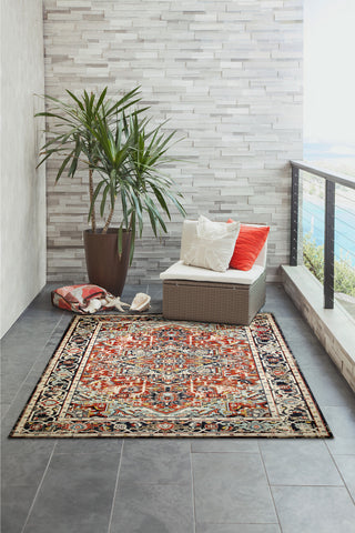 Trans Ocean Fresco 6132/24 Heriz Red Area Rug by Liora Manne Room Scene Image Feature