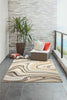 Trans Ocean Portofino 7081/12 Tides Natural Area Rug by Liora Manne Room Scene Image Feature
