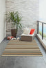 Trans Ocean Sorrento 6310/22 Cabana Stripe Khaki Area Rug by Liora Manne