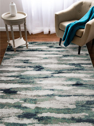 Trans Ocean Aurora 2851/03 Vista Blue Area Rug by Liora Manne Room Scene Image Feature